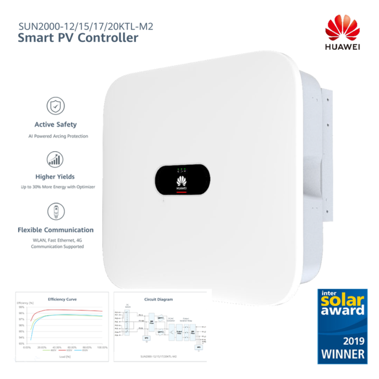 อินเวอเตอร์ Huawei รุ่น HUW-2000-15KTLM2